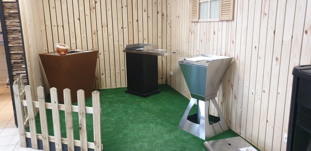 L'espace barbecue chez l'Ardennais